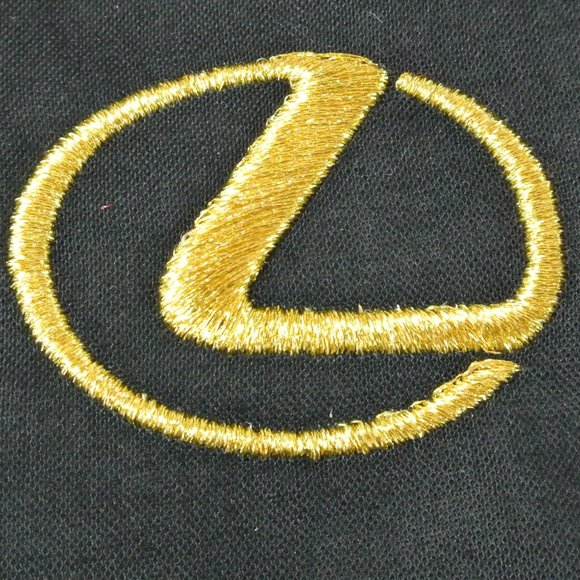 LEXUS Gold Logo Car Dealership Black Sweatshirt Employee Uniform Shirt Size M - Picture 5 of 15